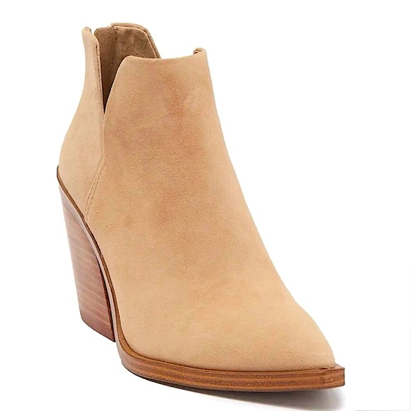 Vince Camuto Gigietta Suede Leather Block Heel Bootie - Picture 10 of 16